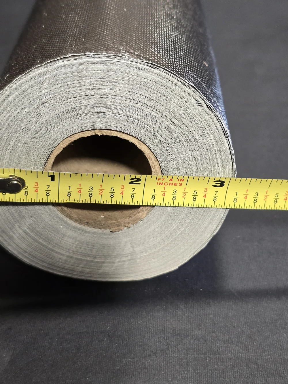 Tom Ford Grey Ribbed Wrapping Paper Roll Length 12